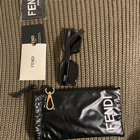 fendi feel black acetate sunglasses